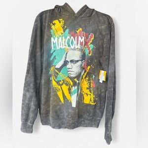 Malcolm X Graphic Hoodie - Black